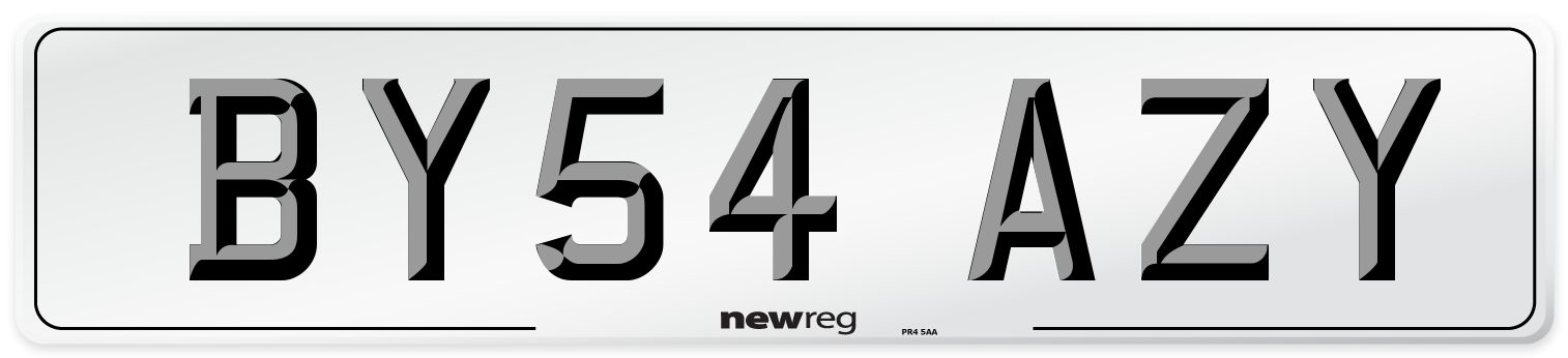BY54 AZY Number Plate from New Reg